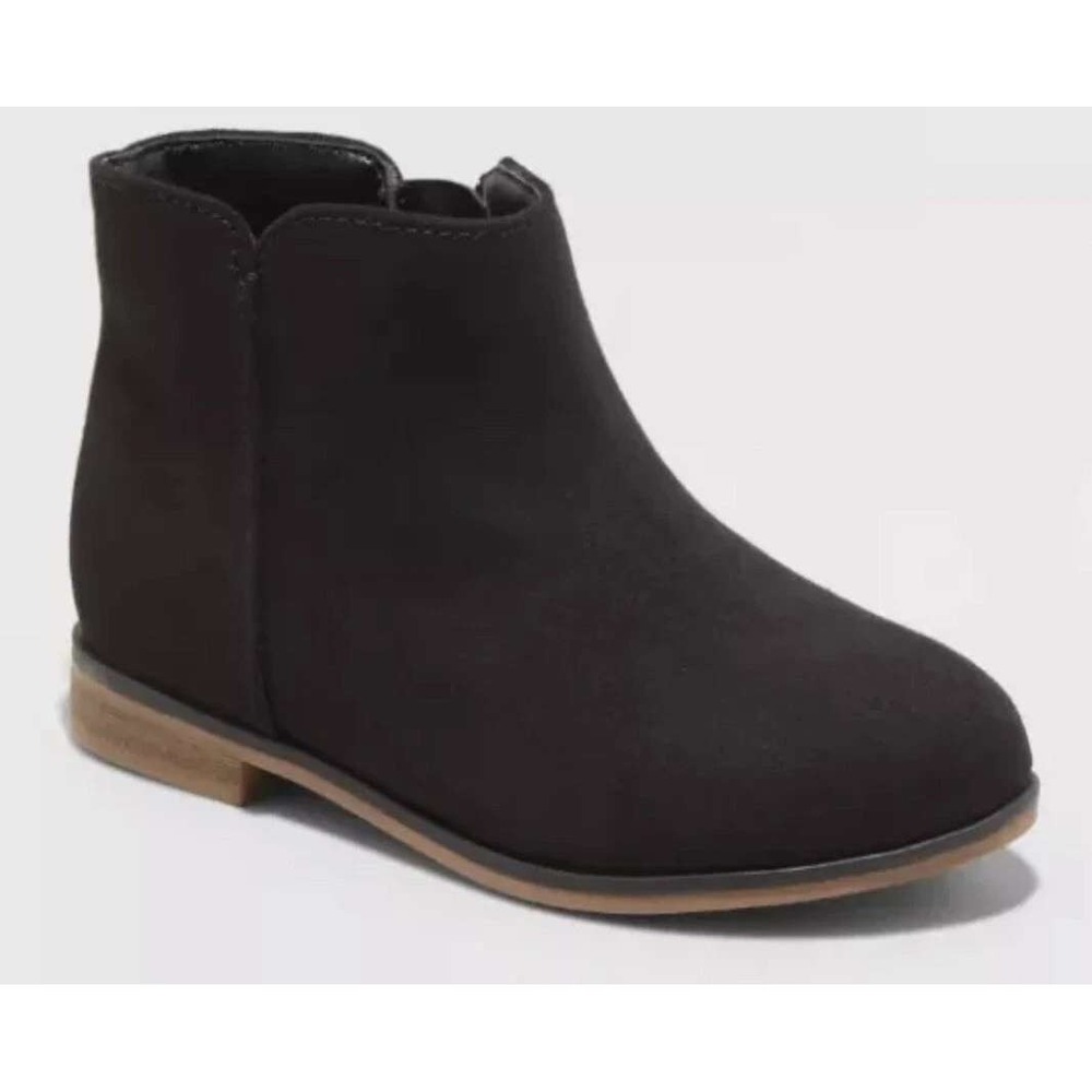 Cat & Jack Toddler‎ Penelope Zipper Boots Black Size 5T New With Tags